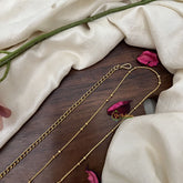 Vriksham Gold Look Alike Minimal Beaded Hipchain-G20084